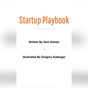 Startup Playbook by Sam Altman